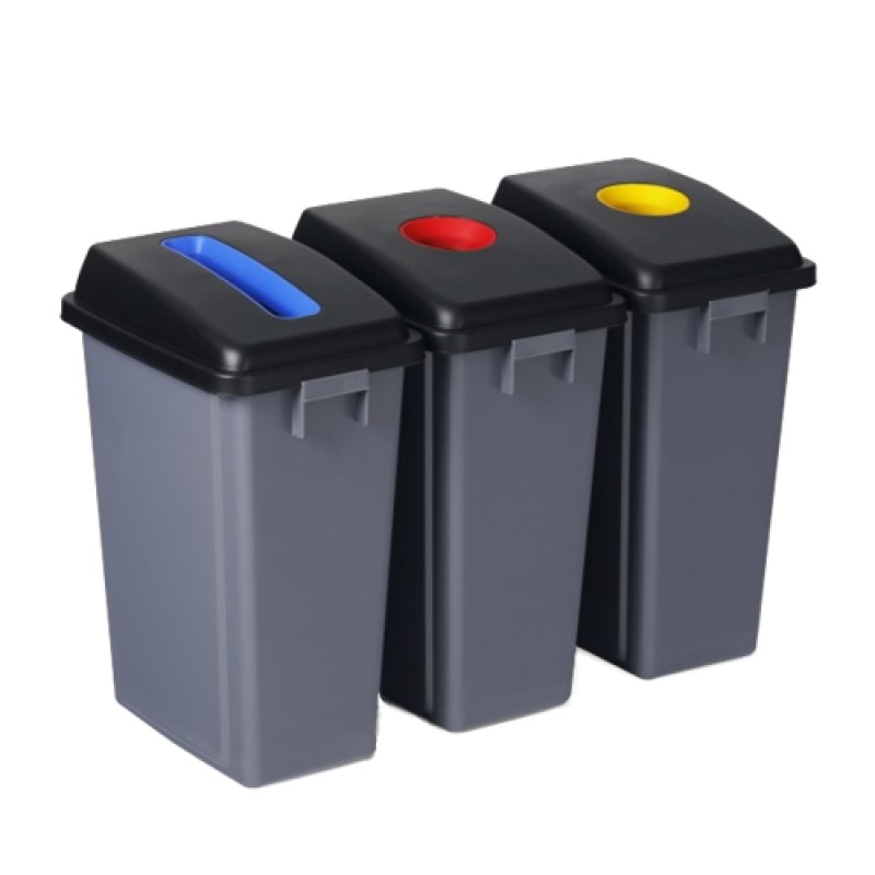Σετ τριών Κάδων Ανακύκλωσης 3x60L 5427332