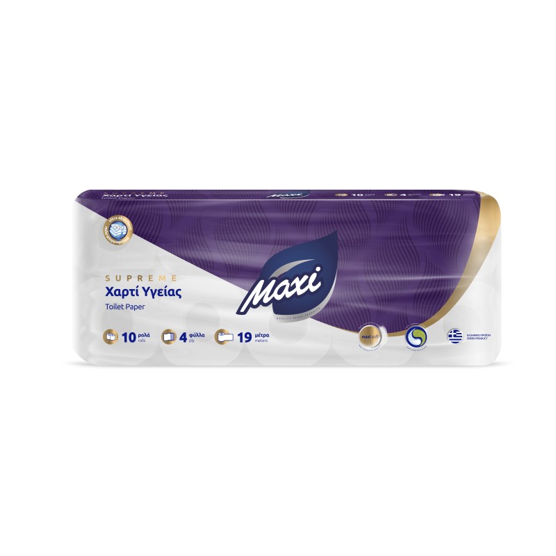 Χαρτί Υγείας Maxi 4Φ. Supreme 10ρολά 120gr