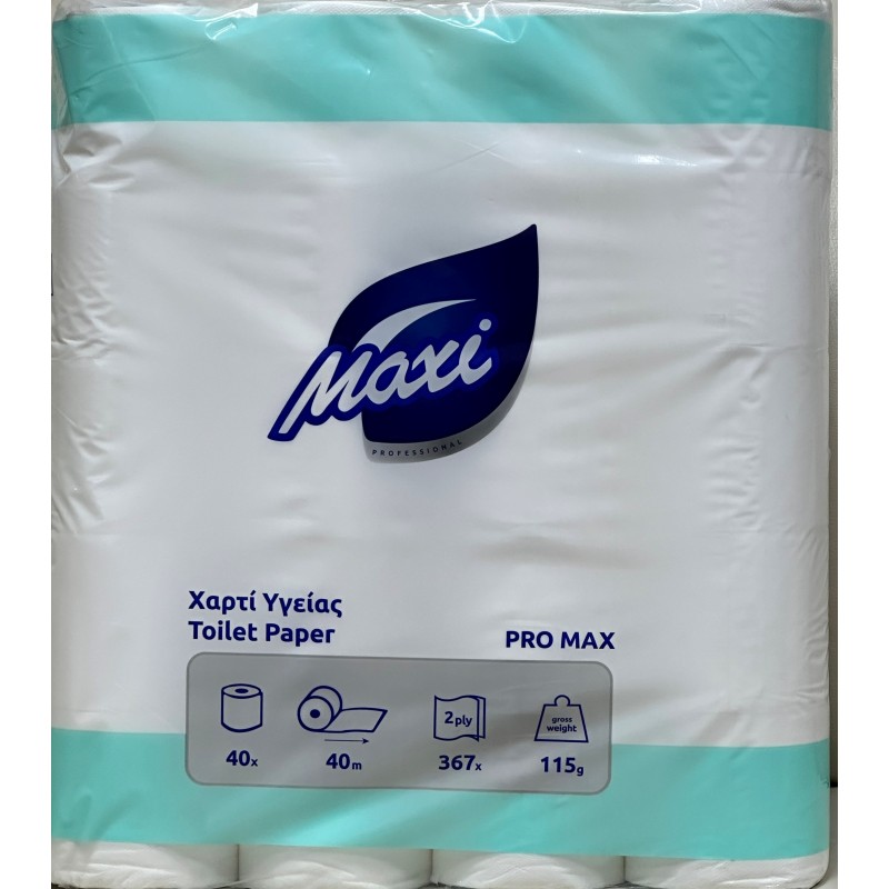 Χαρτί Υγείας Professional Satin Maxi Pro Max 40 ρολά x 115gr