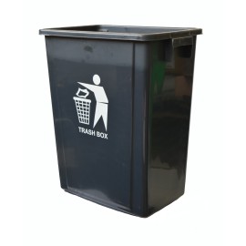 Ram Κάδος Πλαστικός Μαύρος 40L - 440043X