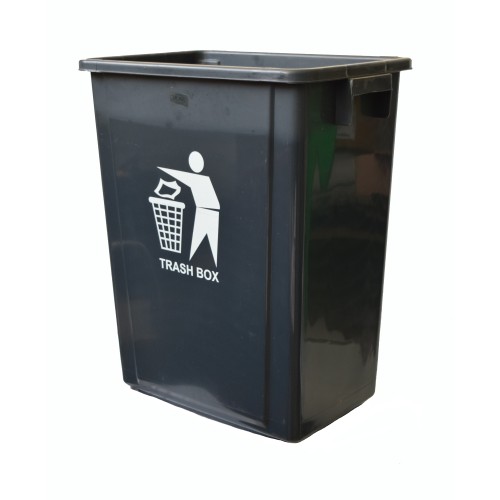 Ram Κάδος Πλαστικός Μαύρος 40L - 440043X