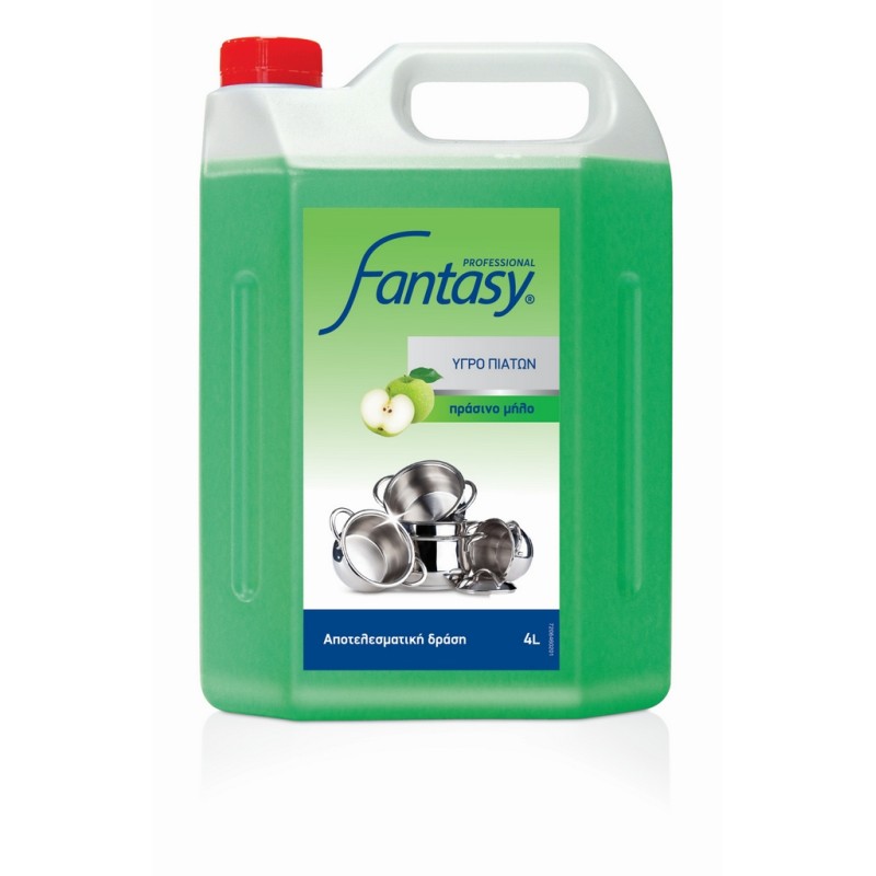 Fantasy Professional Υγρό Πιάτων Πράσινο Μήλο 4L 