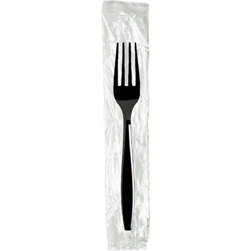 Πιρούνι Μαύρο Premium 18cm 1/1 100τεμ.
