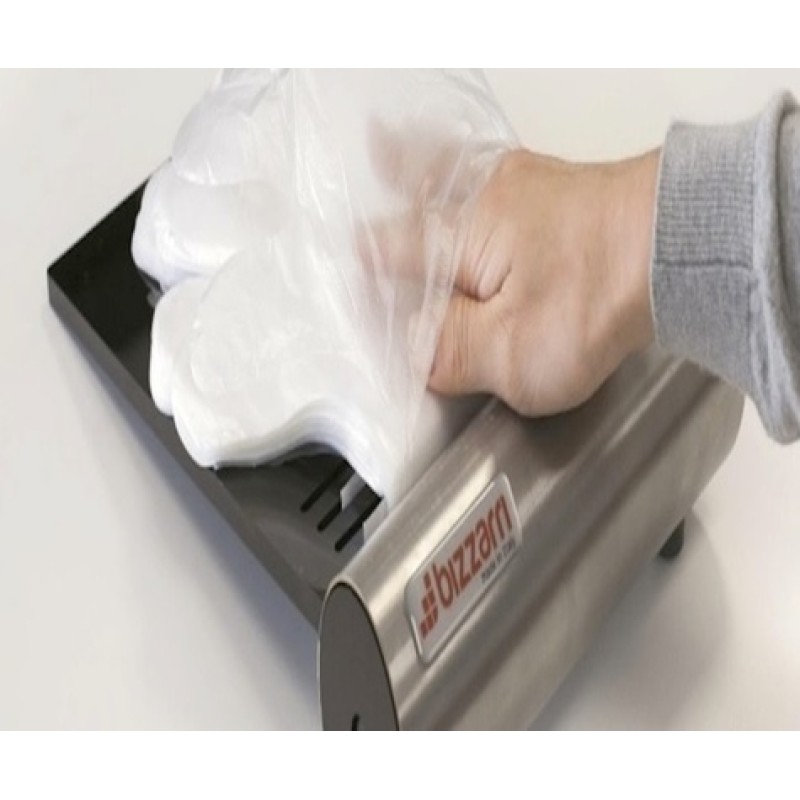 Γάντια μιας χρήσης HDPE συμβατά με Airjet dispenser χωρίς πούδρα διάφανα 10.000τεμ