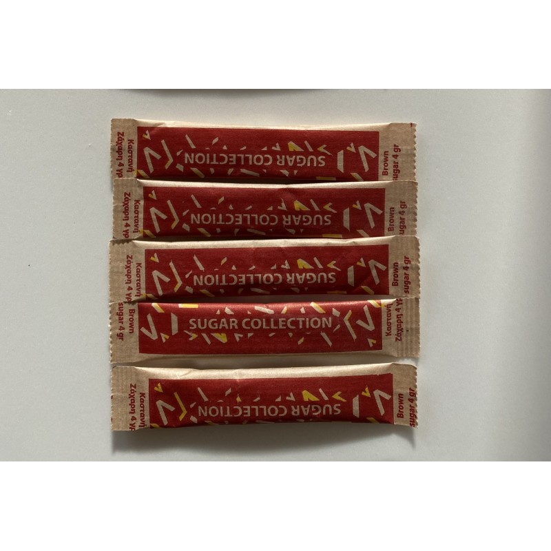 Ζάχαρη Καστανή Stick 4gr 1000τεμ