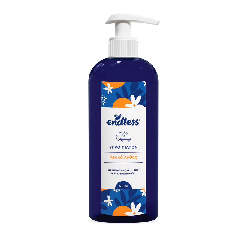 Endless Υγρό Πιάτων Λευκό Ανθός 500ml