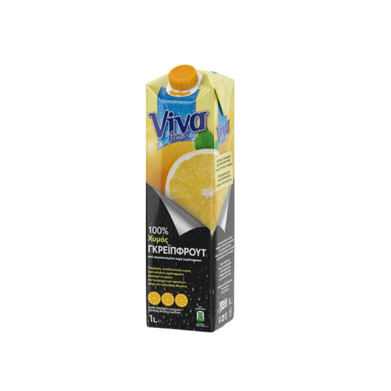 Viva 100% Φυσικός Χυμός Grape Fruit 1L