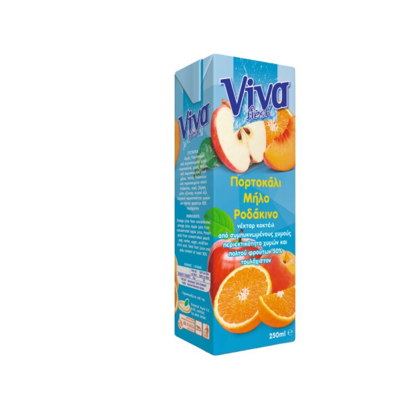 Viva Xυμός Φρουτοποτό (3 Φρούτα) 250ml