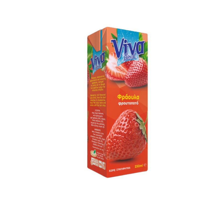 Viva Φρουτοποτό Φράουλα 250ml